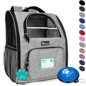 PetAmi Deluxe Pet Carrier Backpack for Small Cats and Dogs