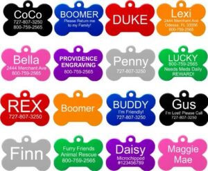 Pet ID Tags by Providence Engraving